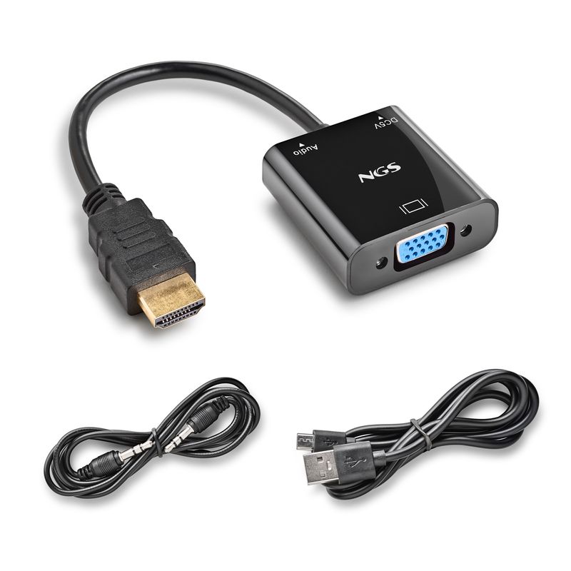 Adattatore-NGS-Chameleon-da-HDMI-a-SVGA---audio-Full-HD---cavo-di-alimentazione-incluso---Colore-nero