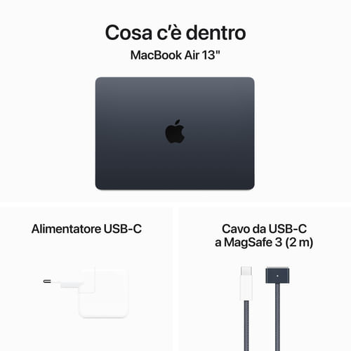 Apple-MacBook-Air-13--Chip-M3-con-CPU-8-core-e-GPU-10-core-512GB-SSD---Mezzanotte