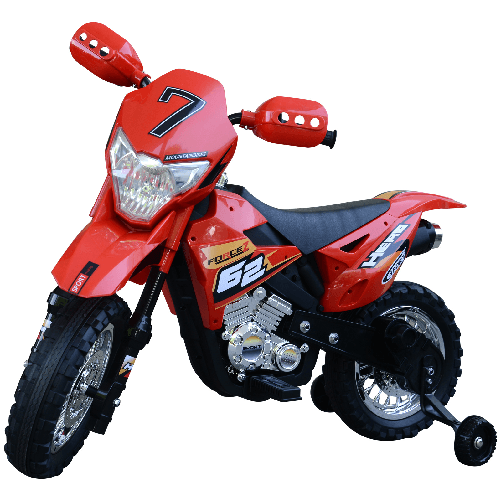 HOMCOM-Moto-da-Cross-Elettrica-per-Bambini-di--3-Anni-Moto-Giocattolo-109×52.2×70.5cm-Rosso