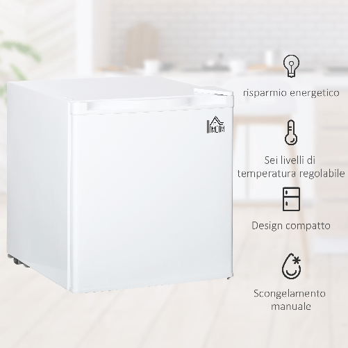 HOMCOM-Frigo-Portatile-46L-Ripiano-Removibile-Temperatura-Regolabile-44.5x46.5x49.8cm