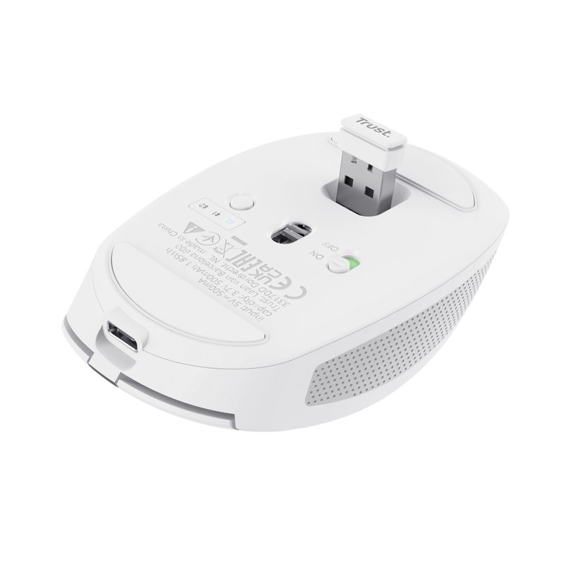 Trust-Ozaa-mouse-Mano-destra-RF-senza-fili--Bluetooth-Ottico-3200-DPI--OZAA-COMPACT-WIRELESS---MOUSE-WHT-