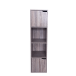 CRO Libreria in pannello truciolare - con 2 ripiani e 2 ante - cm. 30x29 h. cm. 120 -colore sonoma