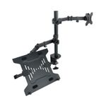 TooQ Office supporto da tavolo per Tv a schermo piatto 81,3 cm (32") Scrivania Nero