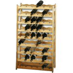 Camillo Rigamonti srl CRO Cantinetta in legno naturale da 54 bottiglie - cm. 63x25 h. 120 cm.