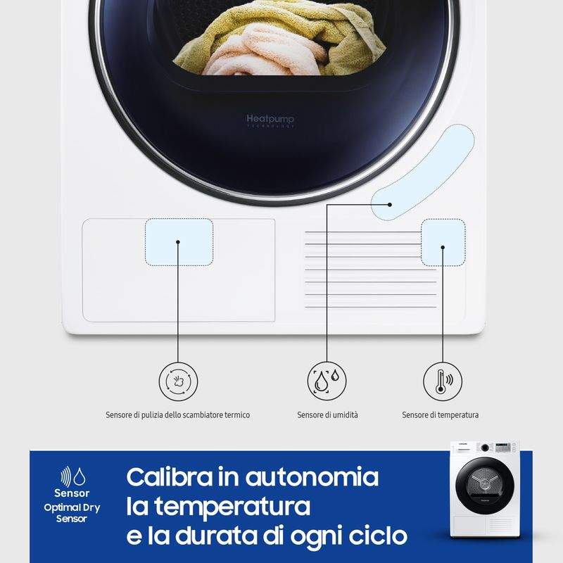 Samsung-DV80CGC2B0AH-asciugatrice-Libera-installazione-Caricamento-frontale-8-kg-A----Bianco