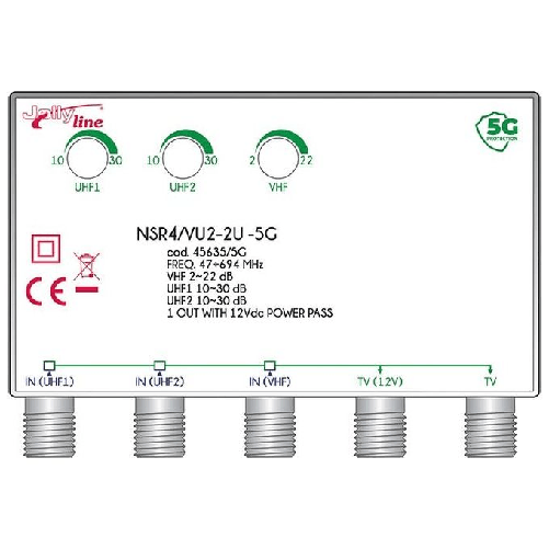 G.B.S.-Elettronica-NSR4-VU2-2OUT--5G-amplificatore-di-segnale-TV-45---694-MHz