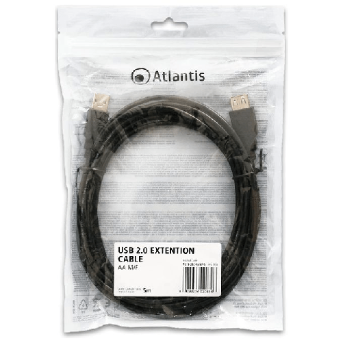 Atlantis-Land-P019-UB2-AAMF-5-cavo-USB-5-m-USB-2.0-USB-A-Nero