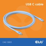 Club 3D CLUB3D CAC-3003 cavo USB USB4 Gen 3x2 2 m USB C Blu