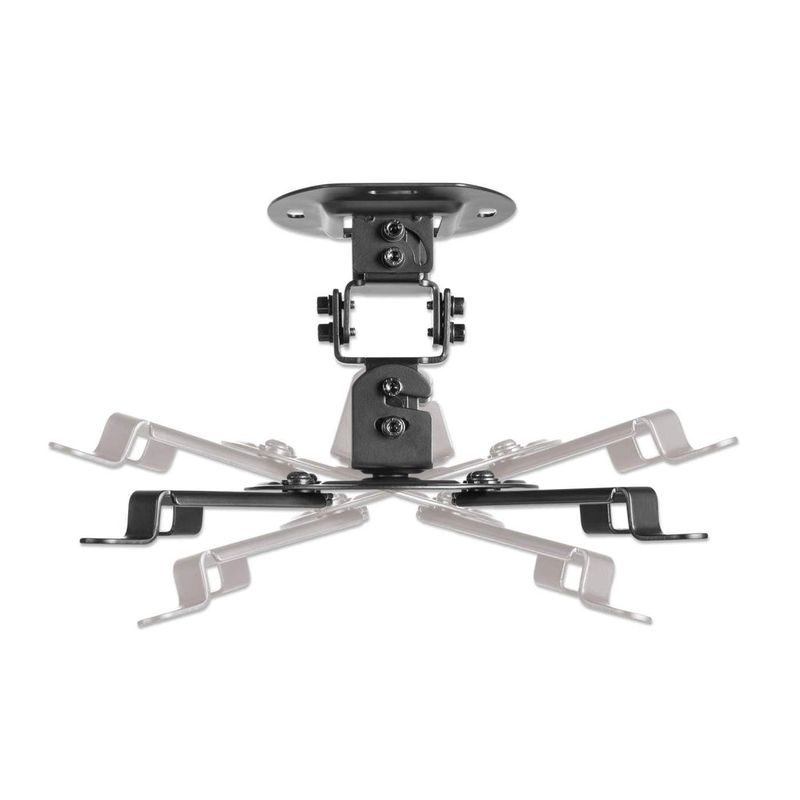 Manhattan-461184-supporto-per-proiettore-Soffitto-Nero--Projector-Mount-Ceiling-Universal-Tilt-Swivel---Rotate-Height-15