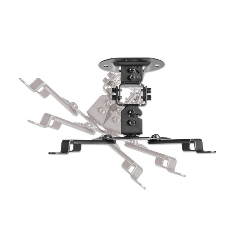 Manhattan-461184-supporto-per-proiettore-Soffitto-Nero--Projector-Mount-Ceiling-Universal-Tilt-Swivel---Rotate-Height-15