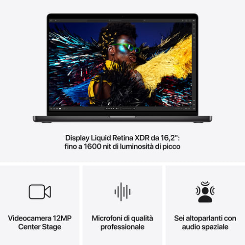 Apple-MacBook-Pro-16--Chip-M4-Max-con-cpu-14-core-e-gpu-32-core-1TB-SSD---Nero-siderale