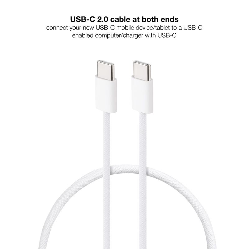 Nanocable-10.01.6001-CO-cavo-USB-1-m-USB-2.0-USB-C-Bianco