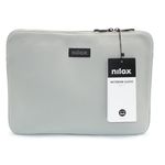 Nilox, Sleeve Grigia 14", Borsa Porta PC 14" Compatta e Leggera, Peso 120 Grammi, Dimensioni 36.5 x 27 x 3 cm (LxAxP)