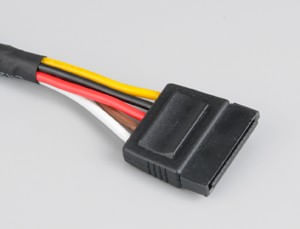 Akasa-Sata-Power-Cable-Extension-Nero-03-m--Sata-Power-Extension-Cable-