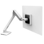 Ergotron MXV Series MXV Desk Monitor Arm supporto da tavolo per Tv a schermo piatto 86,4 cm (34") Scrivania Bianco