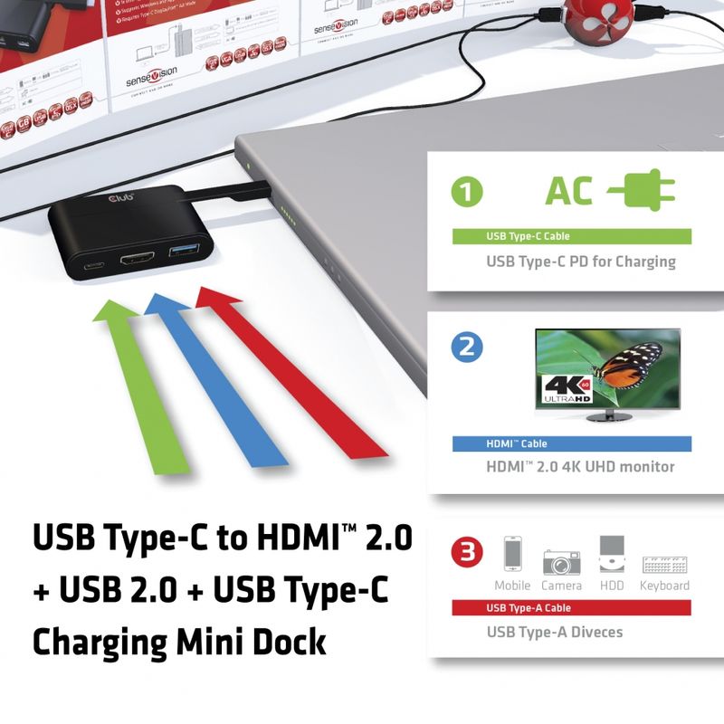 CLUB3D-USB-Type-C-to-HDMI-2.0---USB-2.0---USB-Type-C-Charging-Mini-Dock