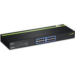 Trendnet TEG-S16G switch di rete Non gestito Nero