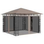 vidaXL Gazebo con Zanzariera 3x3x2,73 m Talpa 180 g/m²