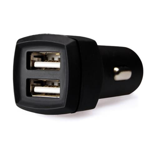 TECNOWARE-MOBILE-CAR-CHARGER-HD-SERIES-2-PORTE-USB-3.4A-GOMMATO-COLORE-NERO-FAM17195