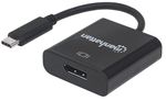 Manhattan-152020-adattatore-grafico-USB-3840-x-2160-Pixel-Nero--USB-C-TO-DISPLAYPORT-CABLE-21CM----4K-30HZ-MALE-FEMALE-B