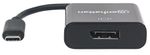 Manhattan-152020-adattatore-grafico-USB-3840-x-2160-Pixel-Nero--USB-C-TO-DISPLAYPORT-CABLE-21CM----4K-30HZ-MALE-FEMALE-B