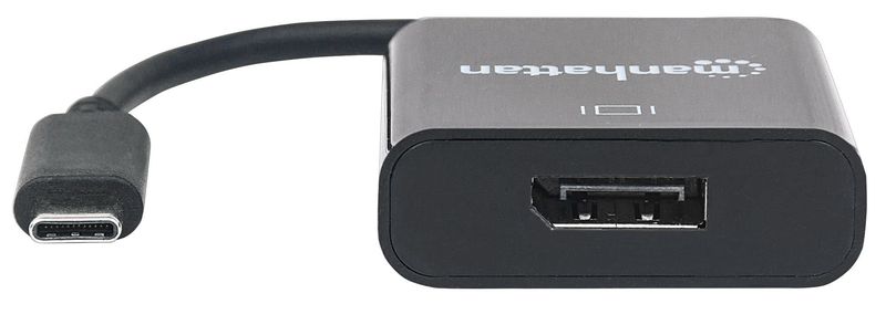 Manhattan-152020-adattatore-grafico-USB-3840-x-2160-Pixel-Nero--USB-C-TO-DISPLAYPORT-CABLE-21CM----4K-30HZ-MALE-FEMALE-B