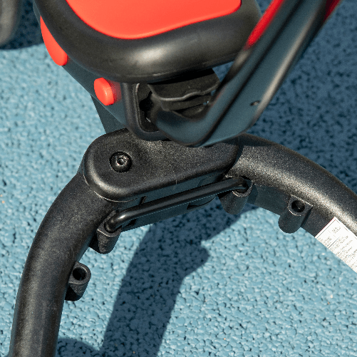 HOMCOM-Triciclo-per-Bambini-18-60-Mesi-con-Manubrio-Regolabile-e-Ruote-Chiuse-101x45x86.5-cm-Rosso