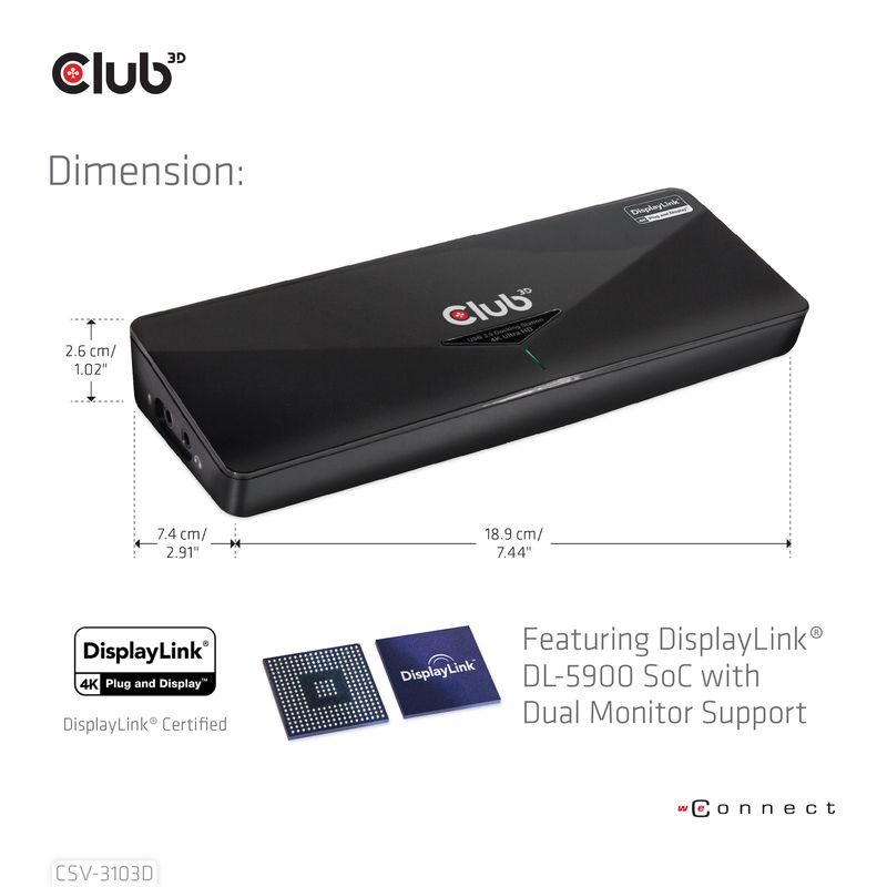 CLUB3D-CSV-3103D-The-Club-3D-Universal-USB-3.1-Gen-1-UHD-4K-Docking-station