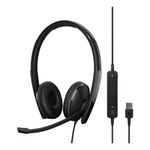 EPOS | SENNHEISER ADAPT 160 ANC USB Auricolare Cablato A Padiglione Ufficio USB tipo A Nero