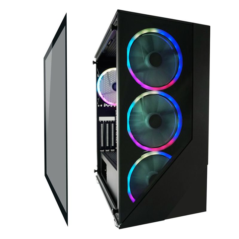 Case-MidiTower-ATX-803B-nero-USB3.0-Audio-senza-alimentatore-ShadedX