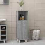 Armadietto Bagno Grigio Sonoma 30x30x95 cm in Legno ingegnerizzato