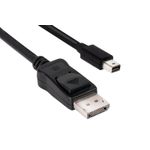 CLUB3D Mini DisplayPort to DisplayPort 1.4 HBR3 8K60Hz Cable, 2 Meter / 6.56 Feet