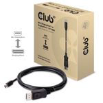 CLUB3D-Mini-DisplayPort-to-DisplayPort-1.4-HBR3-8K60Hz-Cable-2-Meter---6.56-Feet