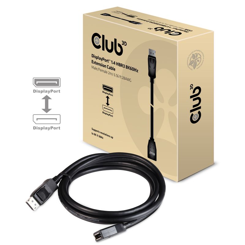 CLUB3D-CAC-1022-cavo-e-adattatore-video-2-m-Displayport-1.4-Nero