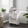 kleankin-Carrello-Salvaspazio-Multiuso-in-Legno-MDF-e-Ruote-42.5x20.3x66.7cm-Bianco