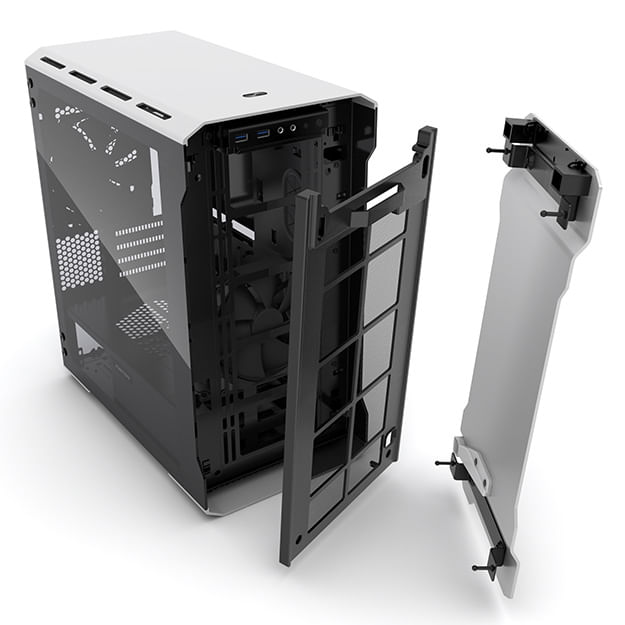 Phanteks-Enthoo-Evolv-mATX-Micro-Tower-Argento--Phanteks-Enthoo-Evolv-Micro-ATX-Glass-Case---Silver-