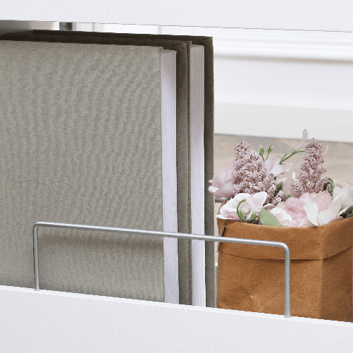 kleankin-Carrello-Salvaspazio-Multiuso-in-Legno-MDF-e-Ruote-42.5x20.3x66.7cm-Bianco