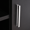 HOMCOM-Mobile-Porta-TV-Classico-da-Soggiorno-con-2-ripiani-e-2-Armadietti-in-MDF-e-Acciaio-Inox-Nero-120x39.5x52cm