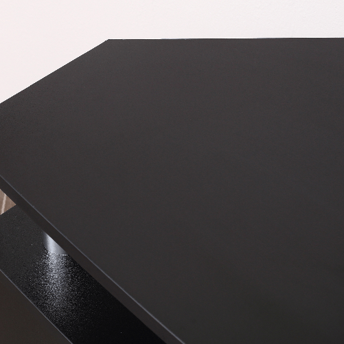 HOMCOM-Mobile-Porta-TV-Classico-da-Soggiorno-con-2-ripiani-e-2-Armadietti-in-MDF-e-Acciaio-Inox-Nero-120x39.5x52cm