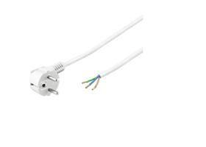 Microconnect-Schuko-Open-5m-Bianco--Power-Cord-5m-Schuko-Open---Angled-Schuko-opend-endwhite---3Gx1MM2-3cable-ends---War