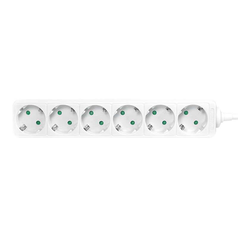 Logilink---Prolunga---AC-250-V---3500-Watt---Connessioni-in-uscita-6--alimentazione-tipo-F----15-m---bianco--LPS238-