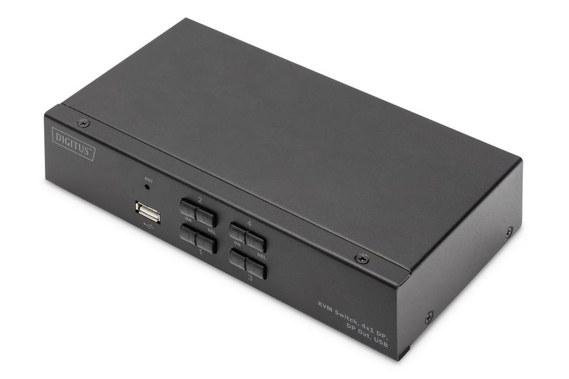 Switch-KVM-DIGITUS-4x1-DP-DP-uscita-DP-USB-4K60Hz