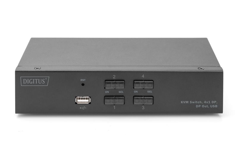 Switch-KVM-DIGITUS-4x1-DP-DP-uscita-DP-USB-4K60Hz