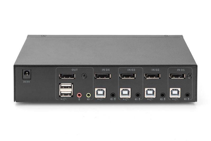 Switch-KVM-DIGITUS-4x1-DP-DP-uscita-DP-USB-4K60Hz