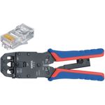 Knipex Pinza a crimpare KNIPEX per connettori Western 4/6/8 poli confezione self-service