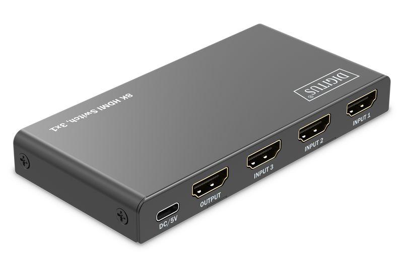 Switch-HDMI-8K-DIGITUS-3x1-8K-60Hz-HDR-HDCP-2.3-HDMI-2.1