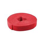 2direct Nastro in velcro LogiLink 16 mm x 4 m rosso forte adesione tagliato su misura riutilizzabile - 1 pezzo (KAB0052)