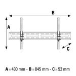 Hama-Supporto-per-LCD-800x400-60kg-Inclinabile-Nero-1-stella--Tilt-TV-Wall-Bracket-165cm-BLK---Hama-5-deg--15-deg-Tiltin