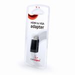 Cablexpert Gembird AB-HDMI-VGA-001 adattatore per inversione del genere dei cavi HDMI Type A (Standard) VGA (D-Sub) Nero