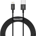 Baseus CABLE USB TO USB-C 2M/BLACK CATYS-A01 cavo USB USB A USB C/Lightning Nero